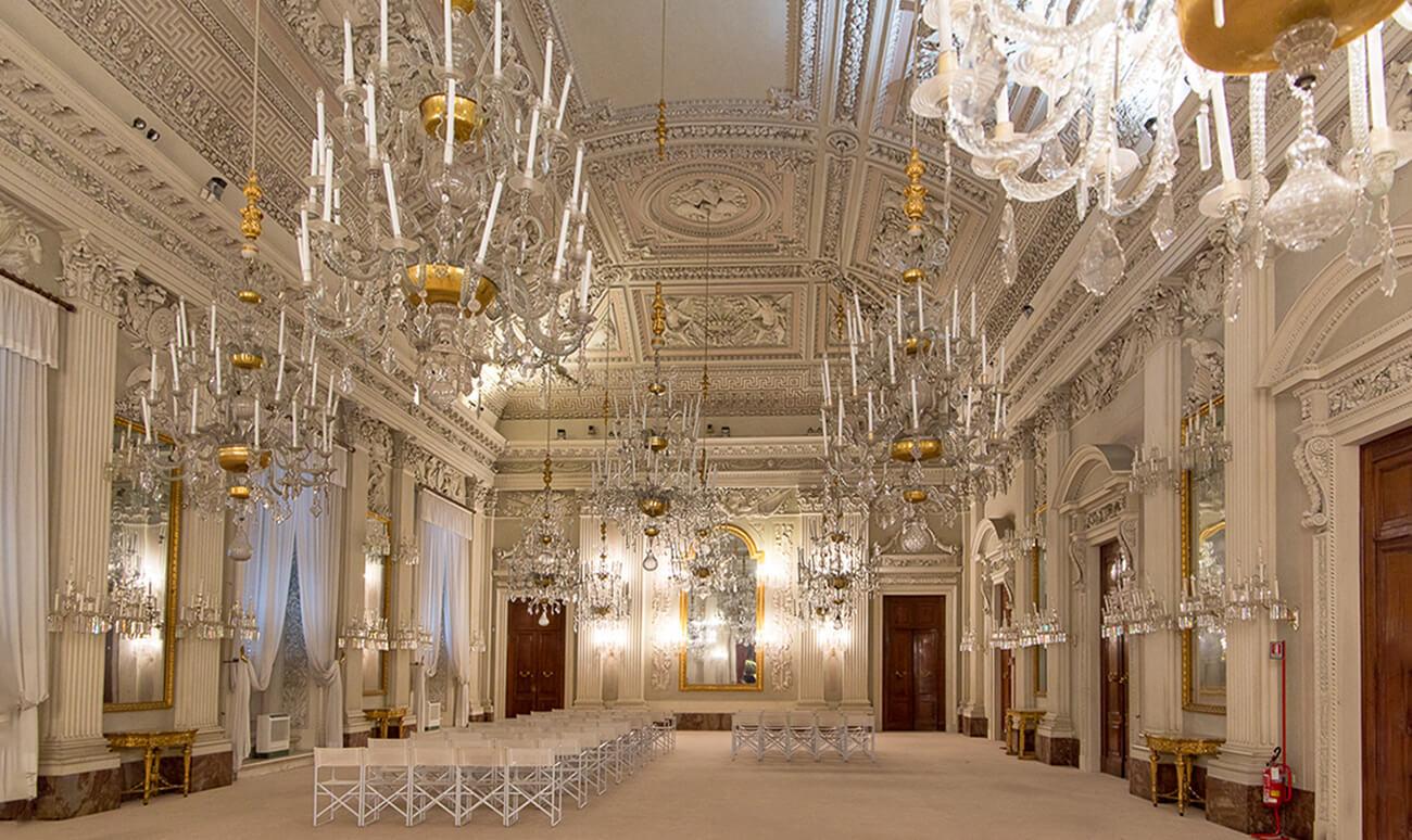 Pitti Palace in Florence. Events Room